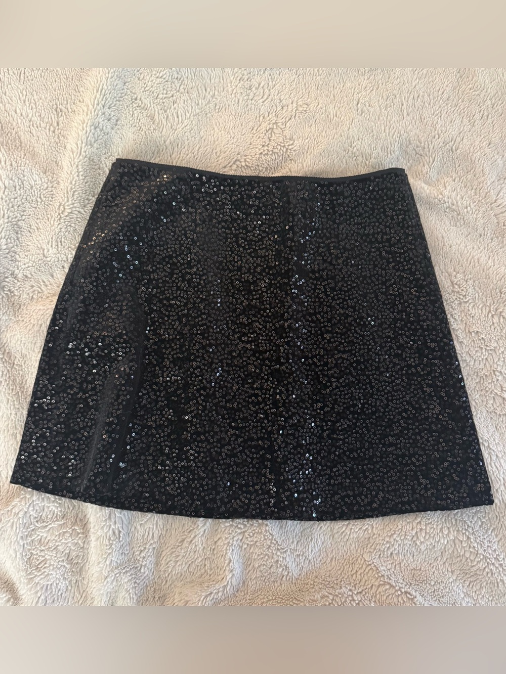 Zara Velvet Sequin Mini Skirt